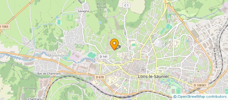 localisation de l'entreprise LES CREPIS DE FRANCE à LONS-LE-SAUNIER