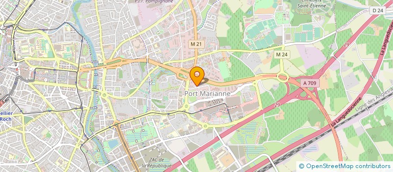 localisation de l'entreprise LES CRESSES AMENAGEMENT à MONTPELLIER