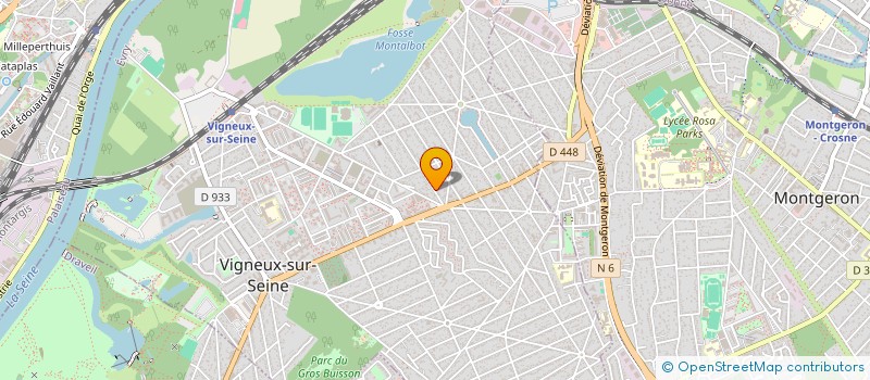 localisation de l'entreprise LES CREUSES à VIGNEUX-SUR-SEINE