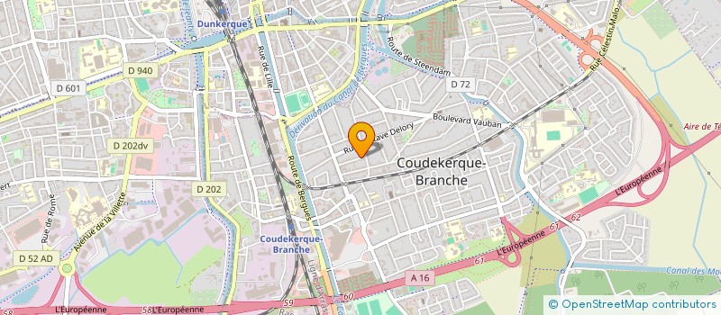 localisation de l'entreprise LES CREUT'CHES  COUDEKERQUE-BRANCHE