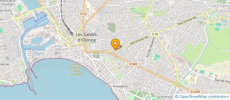 localisation de l'entreprise LES CRI-CRI à LES SABLES D'OLONNE