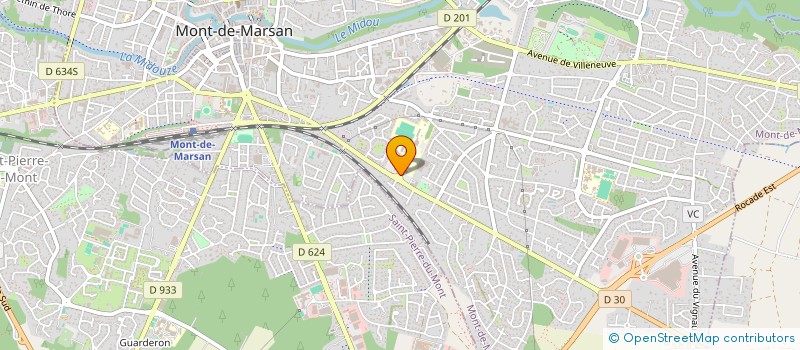 localisation de l'entreprise LES CRICQUETS  MONT-DE-MARSAN