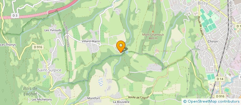 localisation de l'entreprise LES CRINIERES D ANGE à LA MOTTE-SERVOLEX