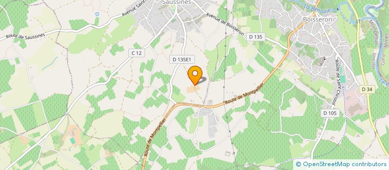 localisation de l'entreprise LES CRINIERES DU CELTIS  SAUSSINES