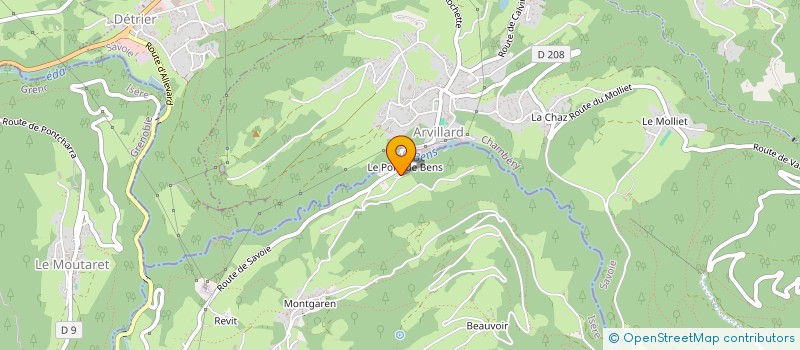 localisation de l'entreprise LES CRINS D'ARIANE  LA CHAPELLE-DU-BARD