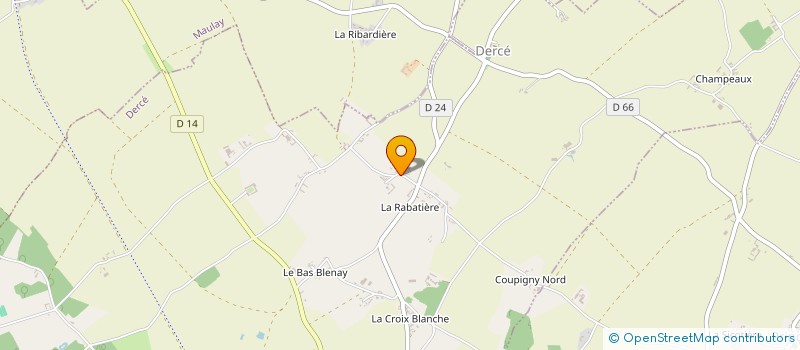 localisation de l'entreprise LES CRINS DE DERCE  DERCE