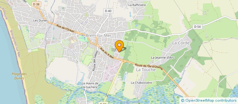 localisation de l'entreprise LES CRINS DE L'AUZANCE à BREM-SUR-MER