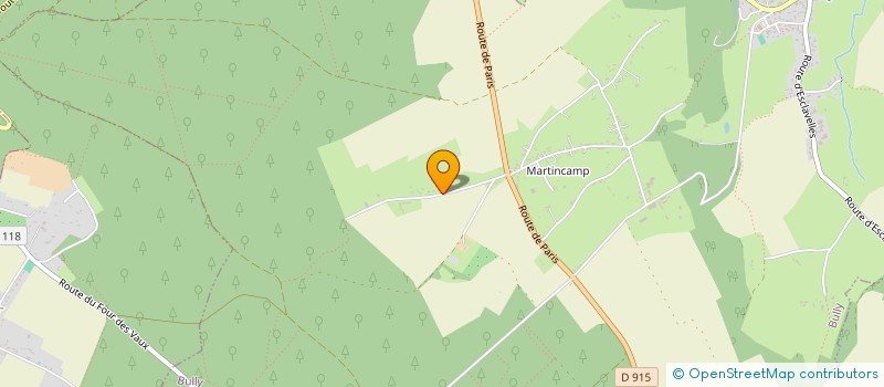 localisation de l'entreprise LES CRINS DU VAUCHEL  BULLY