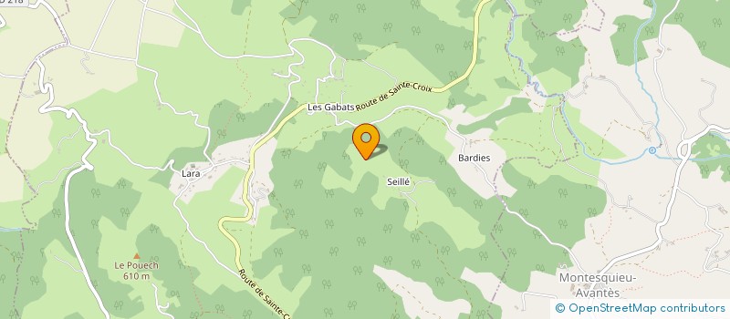 localisation de l'entreprise LES CRINS EN SOI à MONTJOIE-EN-COUSERANS