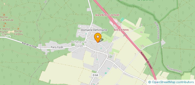 localisation de l'entreprise LES CRINS JOYEUX  ACHERES-LA-FORET