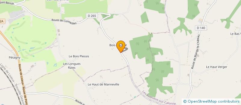 localisation de l'entreprise LES CRIOLOS  PONT L'EVEQUE