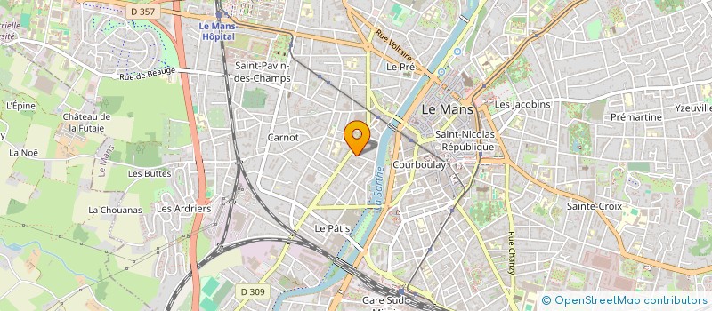 localisation de l'entreprise LES CRIQUES  LE MANS