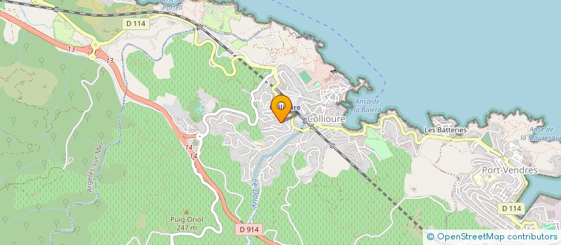 localisation de l'entreprise LES CRIQUES DE PORTEILS à COLLIOURE