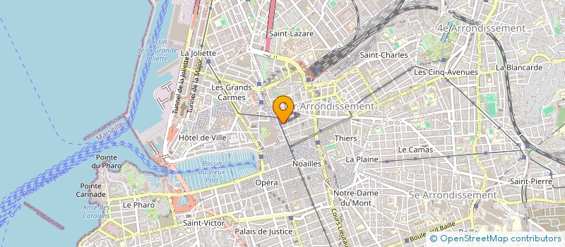 localisation de l'entreprise LES CRIS DES SALTIMBANQUES à MARSEILLE