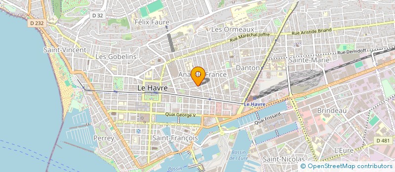localisation de l'entreprise LES CRIS DU SILENCE à LE HAVRE