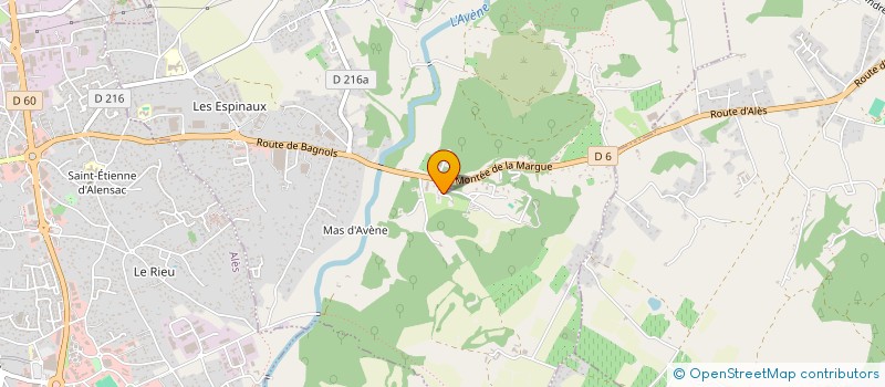 localisation de l'entreprise LES CRISTAUX  SAINT-PRIVAT-DES-VIEUX