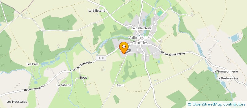 localisation de l'entreprise LES CRO-MIGNONS  VALLIERES-LES-GRANDES