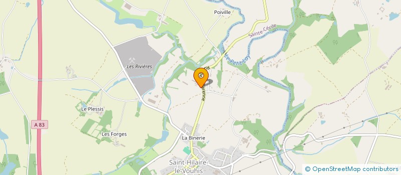 localisation de l'entreprise LES CROCHETS  SAINT-HILAIRE-LE-VOUHIS