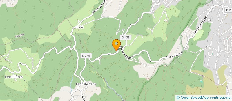 localisation de l'entreprise LES CROCUS BLANCS  MERCUER