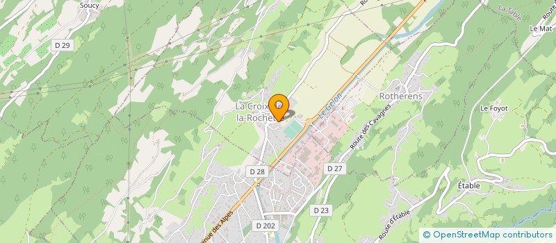 localisation de l'entreprise LES CROEJUS  LA CROIX DE LA ROCHETTE