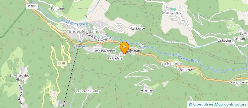 localisation de l'entreprise LES CROES à COURCHEVEL