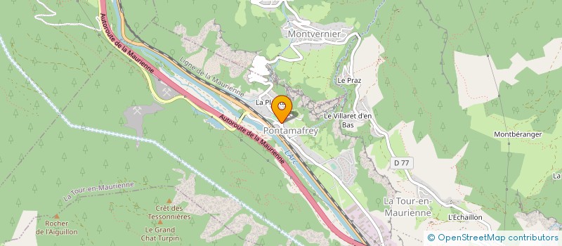 localisation de l'entreprise LES CROES  LA TOUR-EN-MAURIENNE