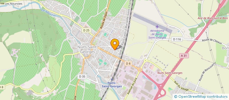 localisation de l'entreprise LES CROISEES à NUITS-SAINT-GEORGES