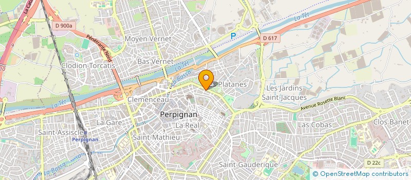 localisation de l'entreprise LES CROISEES DUPLAY DANIEL  PERPIGNAN