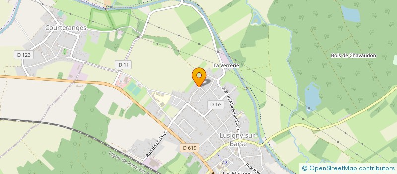 localisation de l'entreprise LES CROISETTES à LUSIGNY-SUR-BARSE