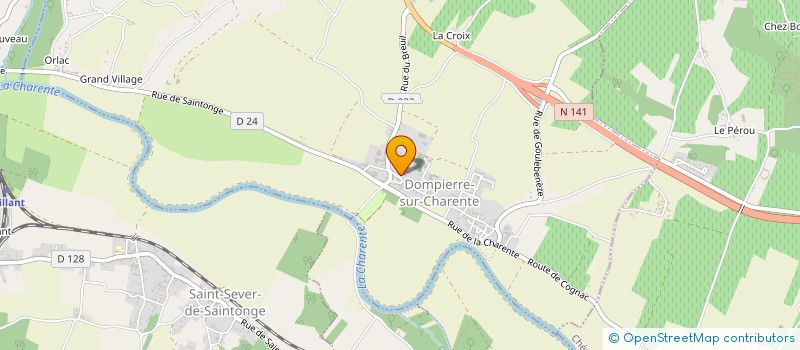 localisation de l'entreprise LES CROISIERES CHARENTAISES à DOMPIERRE-SUR-CHARENTE