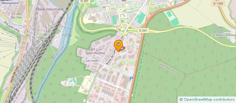 localisation de l'entreprise LES CROISIERES DE L'OISE à SAINT-MAXIMIN