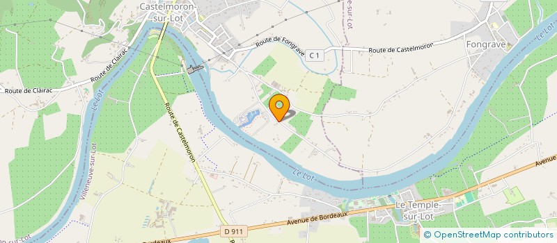 localisation de l'entreprise LES CROISIERES DU LOT à CASTELMORON-SUR-LOT