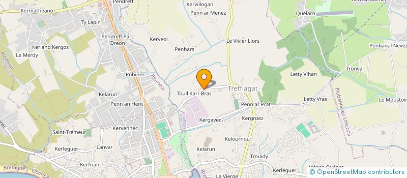 localisation de l'entreprise LES CROISIERES DUFOUR  TREFFIAGAT