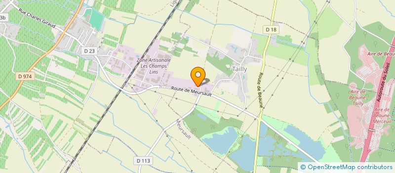 localisation de l'entreprise LES CROISSANTS  MEURSAULT