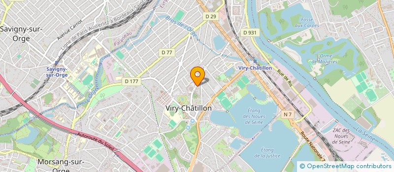 localisation de l'entreprise LES CROISSANTS D'ABI à VIRY-CHATILLON