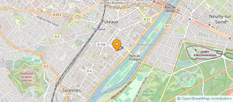 localisation de l'entreprise LES CROISSANTS VOLANTS à PUTEAUX