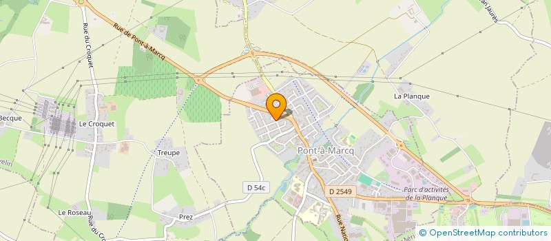 localisation de l'entreprise LES CROIX DE L'AMITIE à AVELIN