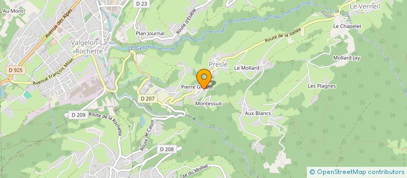 localisation de l'entreprise LES CROODS  PRESLE