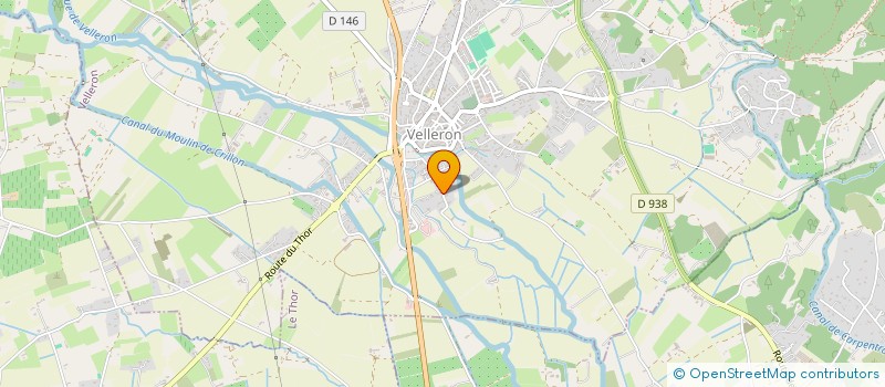 localisation de l'entreprise LES CROQUANTS DE VELLERON  VELLERON