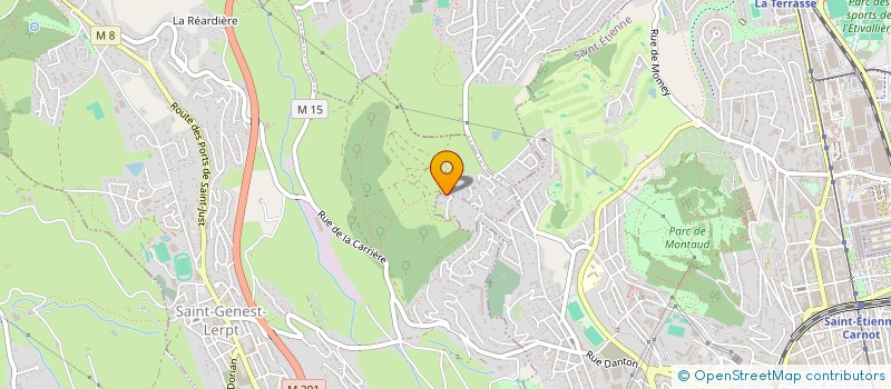 localisation de l'entreprise LES CROQUENAMBULES  SAINT-ETIENNE