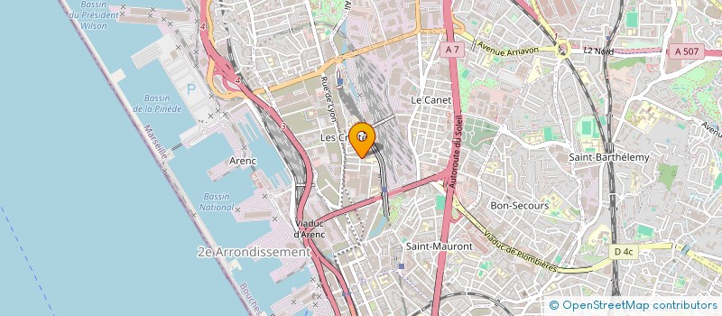 localisation de l'entreprise LES CROQUETTES DU COEUR à MARSEILLE