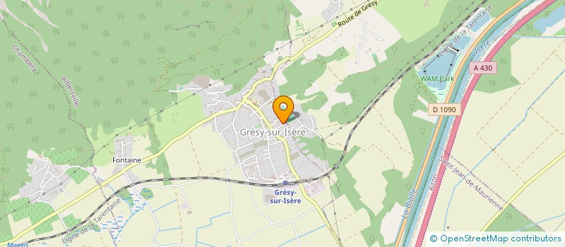 localisation de l'entreprise LES CROQUEURS DE NOTES  GRESY-SUR-ISERE