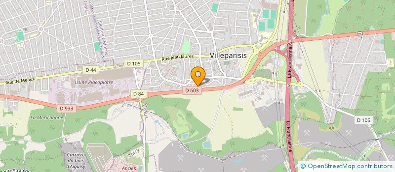 localisation de l'entreprise LES CROTT'IGNOLES  VILLEPARISIS