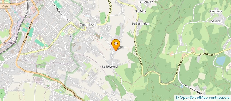 localisation de l'entreprise LES CROUGNOUX  COUBLEVIE