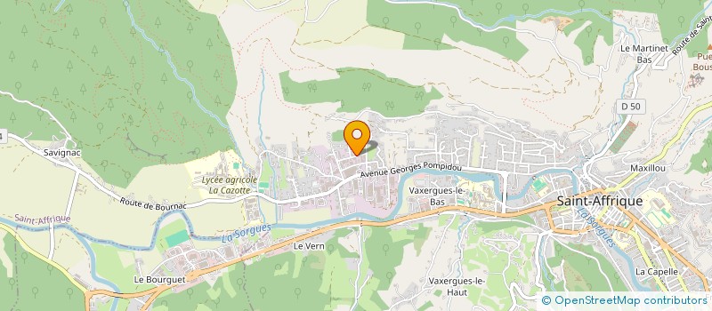 localisation de l'entreprise LES CROUPALS  SAINT-AFFRIQUE