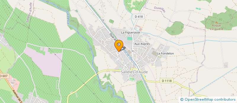 localisation de l'entreprise LES CROUZETTES  SALLELES-D'AUDE