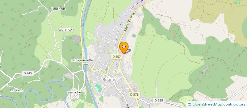 localisation de l'entreprise LES CROZES à RUOMS