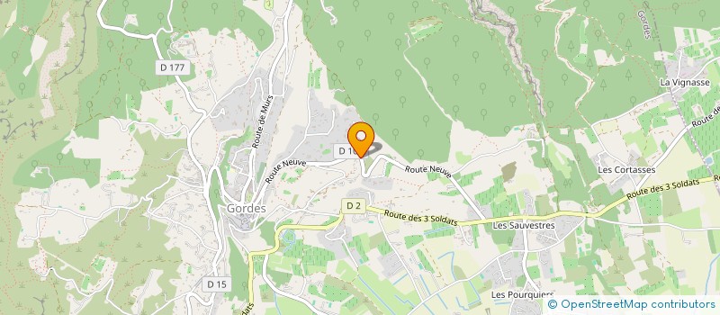 localisation de l'entreprise LES CROZETS  GORDES