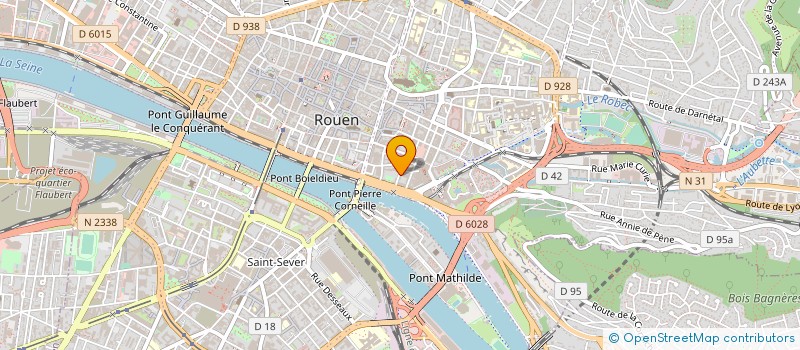 localisation de l'entreprise LES CRUS DE SAINT VINCENT à ROUEN