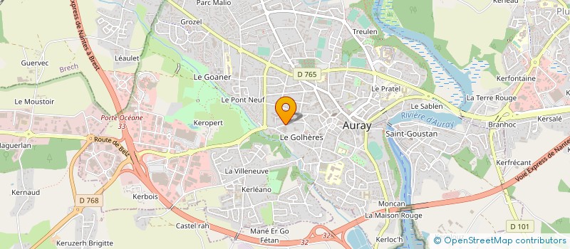 localisation de l'entreprise LES CRUS DES VIGNERONS à AURAY